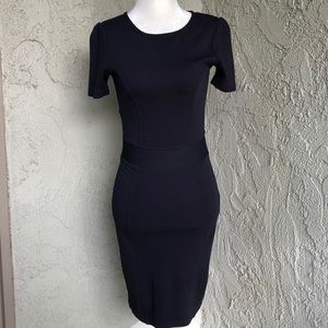 French Connection Navy Blue Bodycon Dress Sz 4